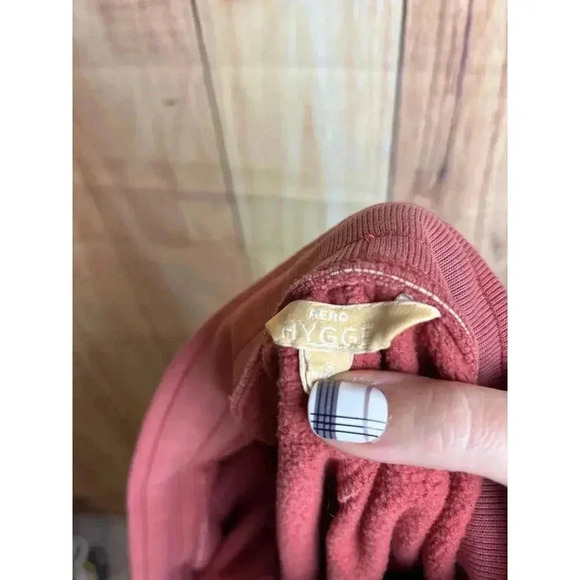 Aero Hygge Sweatpants Washed Out Orange Coral Color Women's Size S - Picture 5 of 6